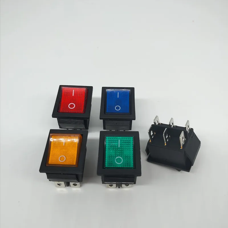 

1pcs KCD4 ON-OFF 16A 250VAC / 20A 125VAC rocker switch 6-pin rocker power switch