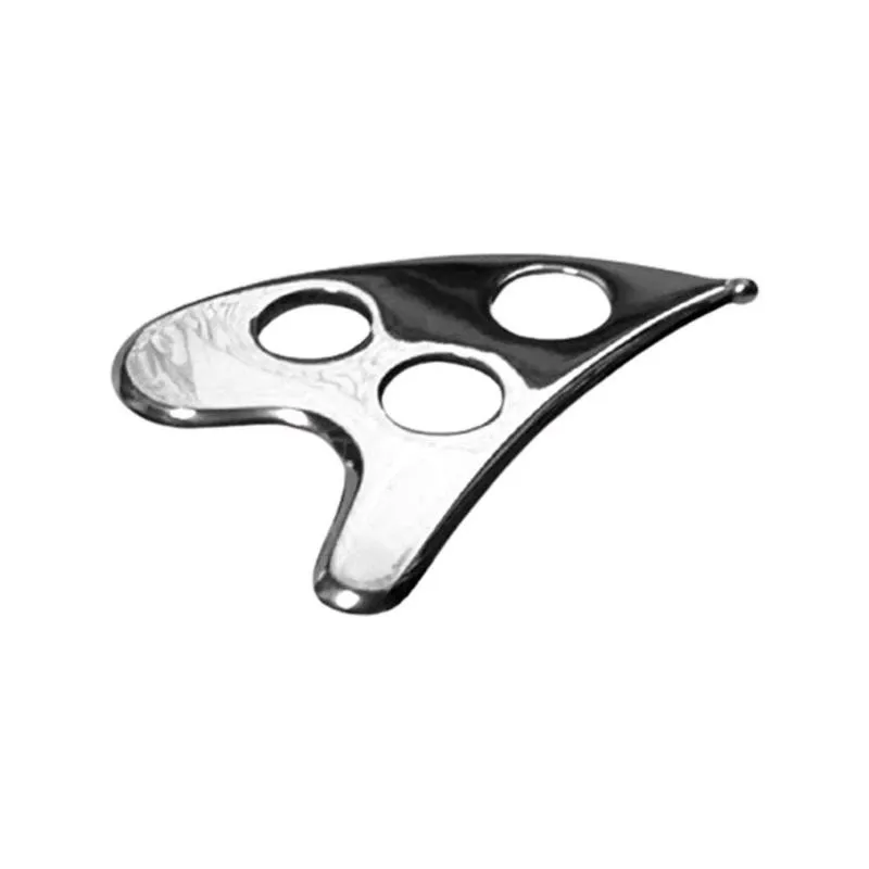 Стальной скребок с черной бархатной сумкой тонкая пластина для снятия боли в