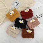 Зимняя плюшевая сумка из овечьей шерсти, новая мультяшная Детская сумка-мессенджер через плечо, Детская сумка для мелочи, Детские аксессуары, сумки для девочек