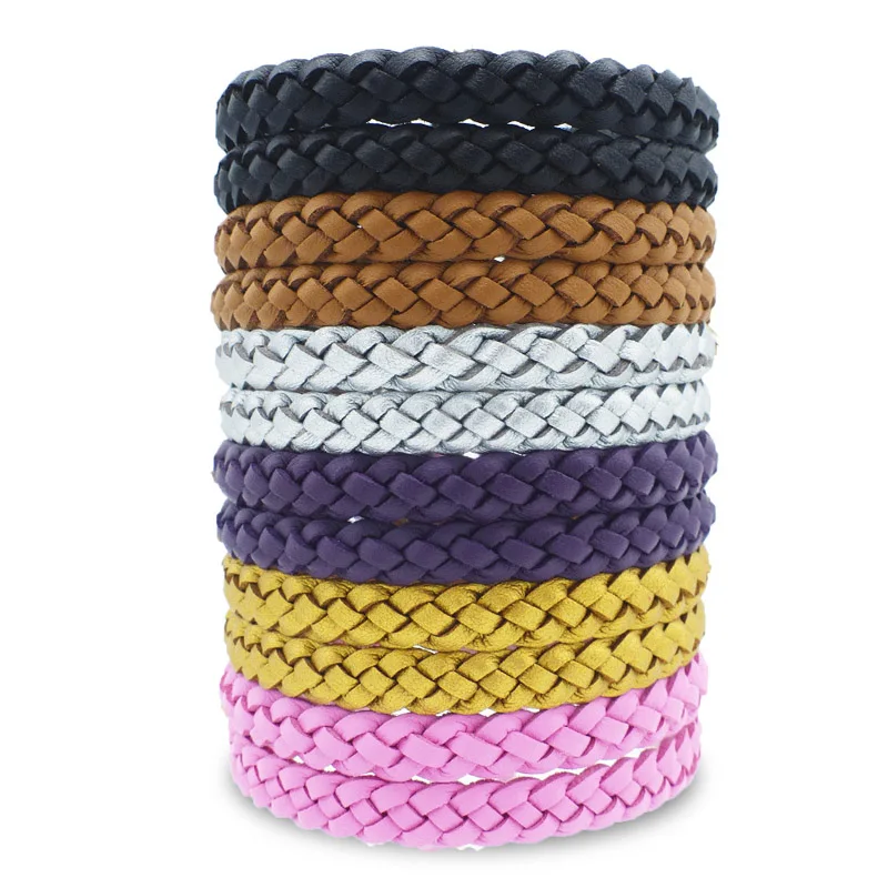 

10Pcs Lightweight Fashion Anti Mosquito Pest Bracelet Leather Wrist Bands Summer Repellent Mosquito Artifact Random Color