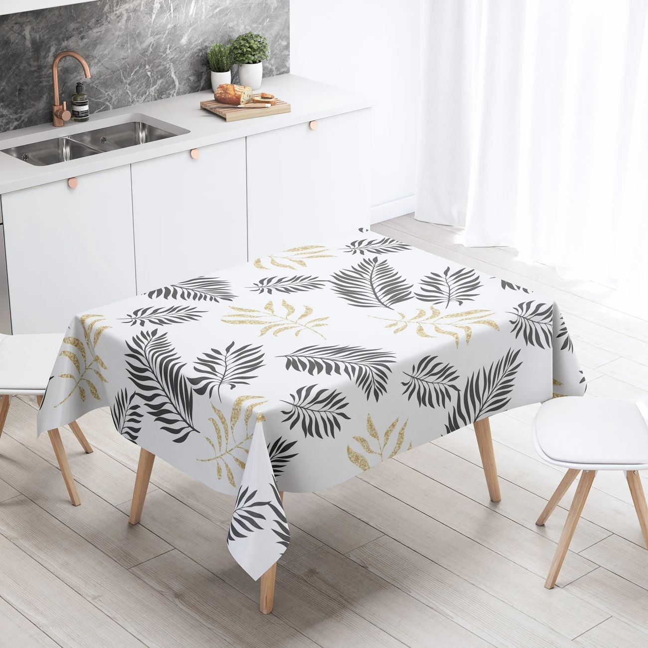 

Flower Tablecloths Waterproof Kitchen Items Coffee Table for Living Room Home Decor Dining Table Nappe De Table Rectangulai