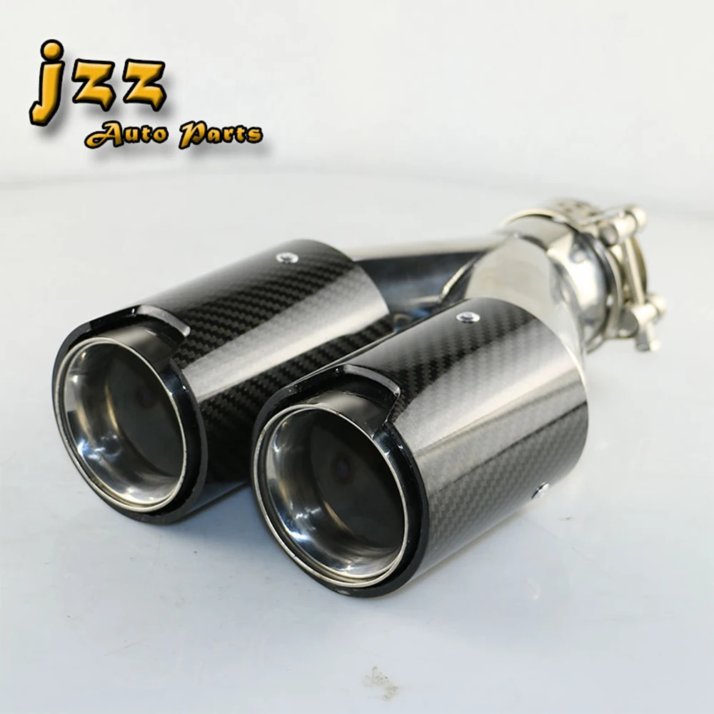 JZZ 1 комплект Автомобильная двойная прямая выхлопная труба на автомобиле