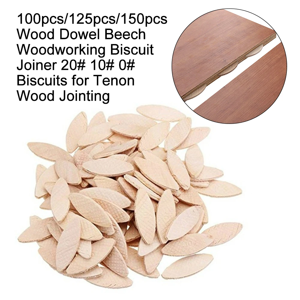 100 шт./125 шт./150 шт. деревянный дюбель бук деревообрабатывающий Столярный бисквит 20
