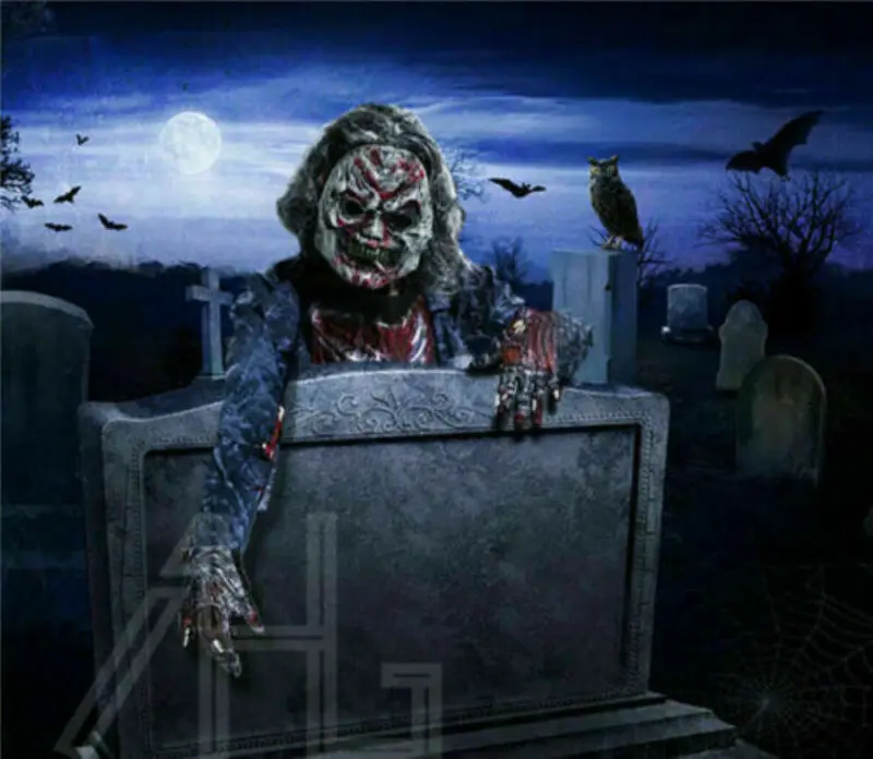 Adults Halloween Complete Zombie+Mask Fancy Dress Horror Costume Mens Cosplay Outfits Party Mens Fancy Dress Costume