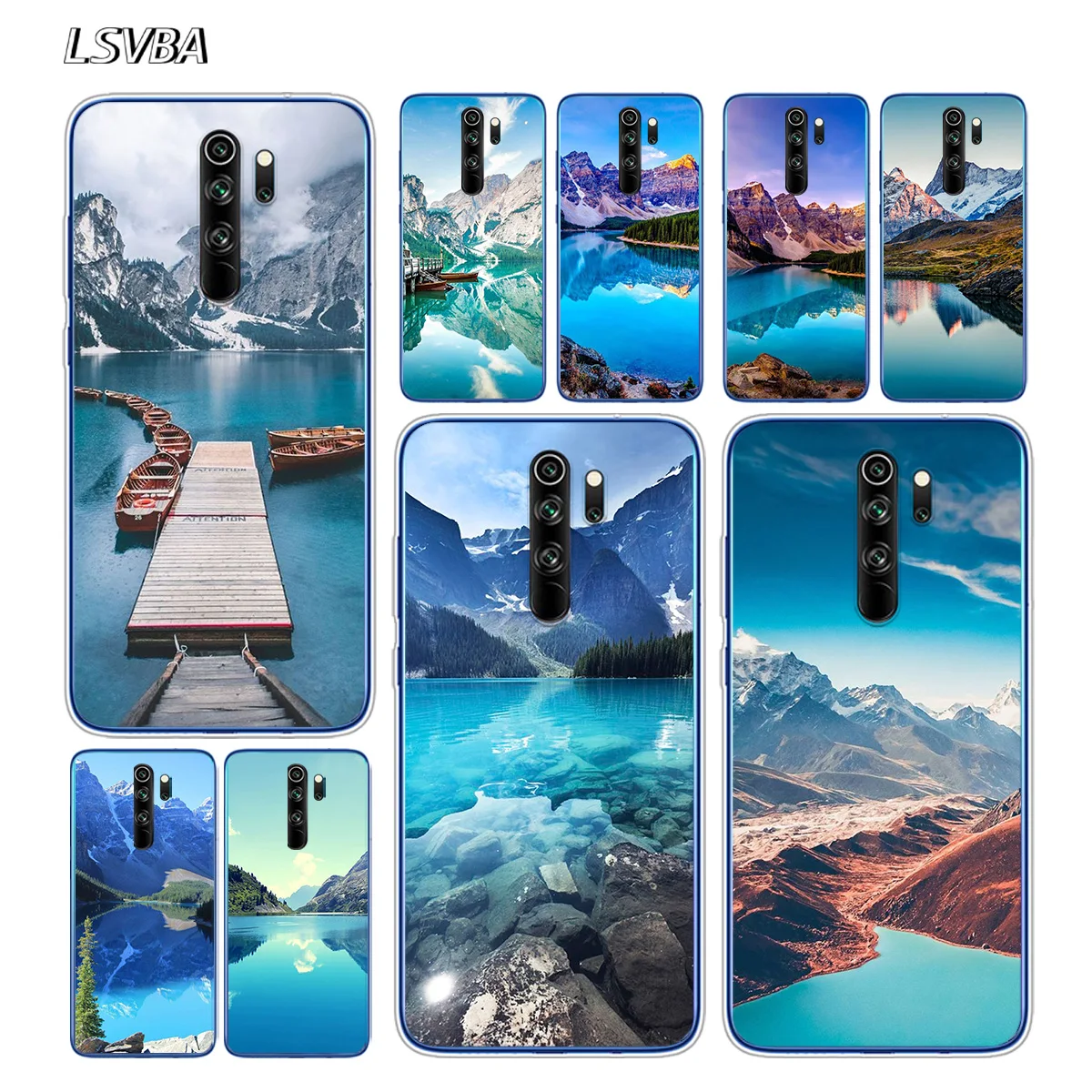 

Soft TPU Silicone Cover Mountains Lakes Natural Scenery For Xiaomi Redmi Note 9 9S 8T 8 7 6 5A 5 4X 4 Pro Max Phone Case