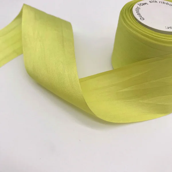 green3 32 мм шелковые атласные ленты тутового цветок из шелковой ленты-украшения ремесла-свадебное украшение-подарок Рождество Diy ручной работы - Цвет: green3