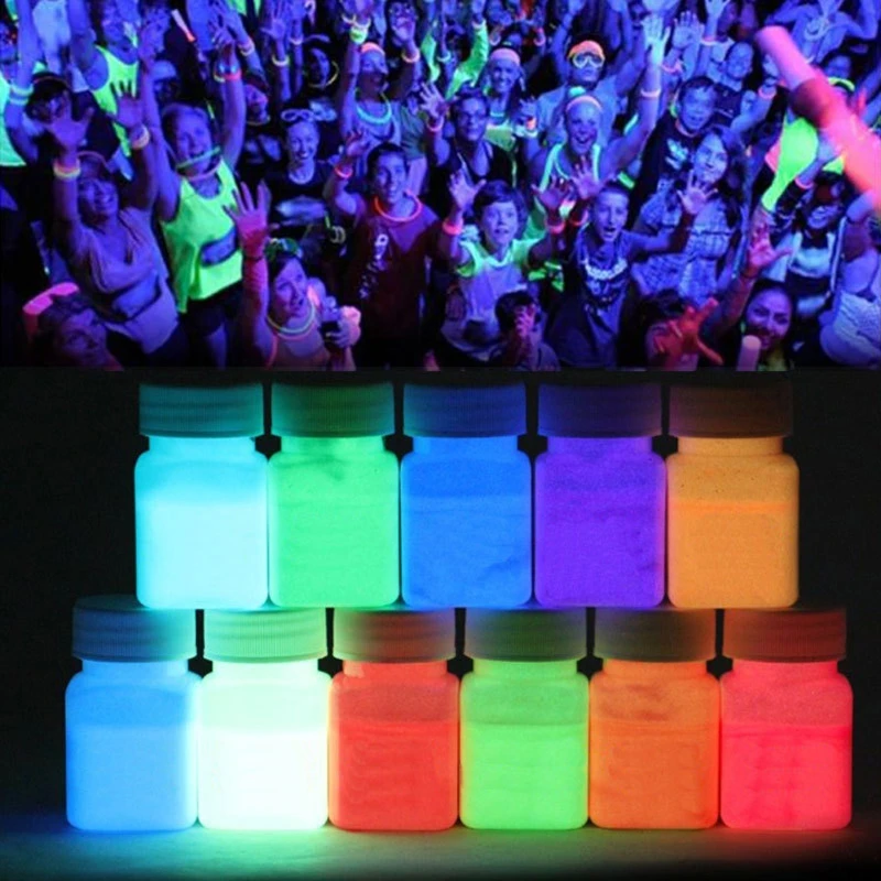 

12 Color Super Bright Luminous Face Paint Epoxy Resin Pigment Kit UV Body Paint