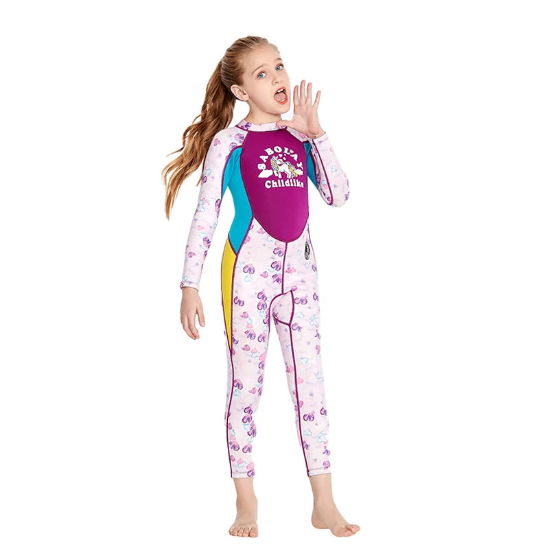 

Children Surfing Neoprene Wetsuit Swimsuit For Girls 2MM Lovely Jellyfish Diving Suit Underwater Scuba Wet Suits Keep Warm