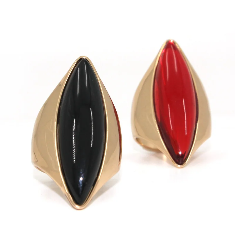 Модное красочное кольцо с камнем роскошные вечерние европейские и американские