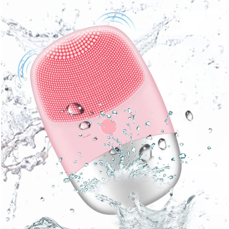 

Mini Electric Facial Cleaning Massage Brush Washing Machine Silicone Face Skin Care Cleanser
