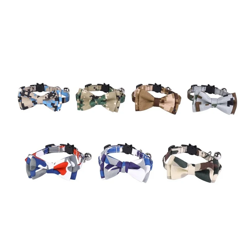 

Cat Camo Belt Bell Butterfly Collar kitten collar cat accessories pet breakaway buckle collar cat collar cat collar personalized