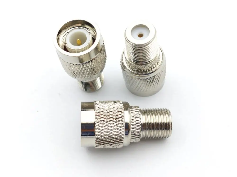 10pcs20pcs lot copper f female to tnc male adapter connectors free global shipping
