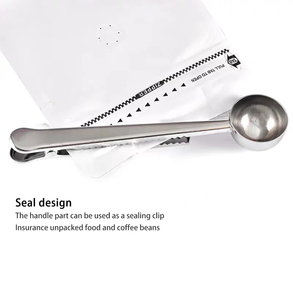 Кофейная ложка из нержавеющей стали с запечатанной ложкой для молочного порошка