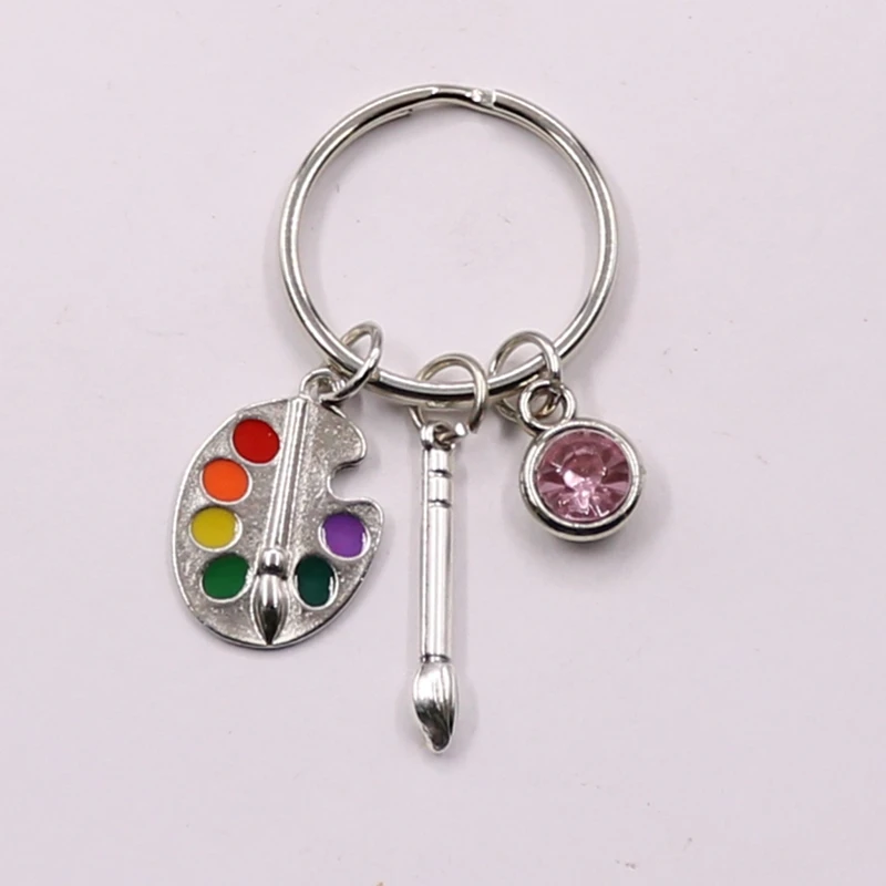 1 шт. инструменты художника-палитра брелок кисть Рождественская каменная