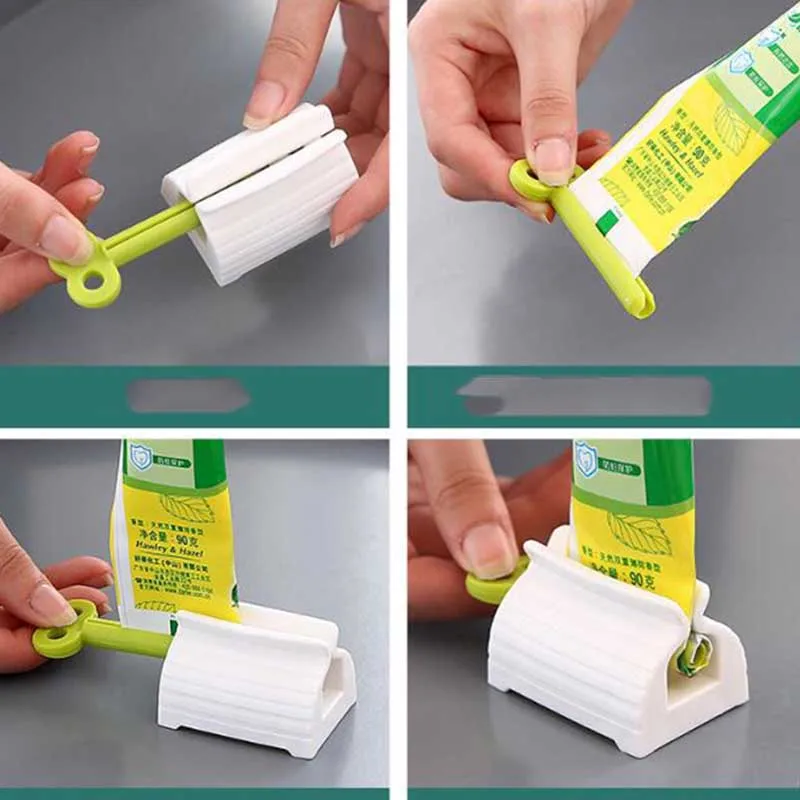 

1Pc Home Plastic Toothpaste Squeezer Tube Easy Dispenser Rolling Holder Bathroom Supply Tooth Cleaning Accessories