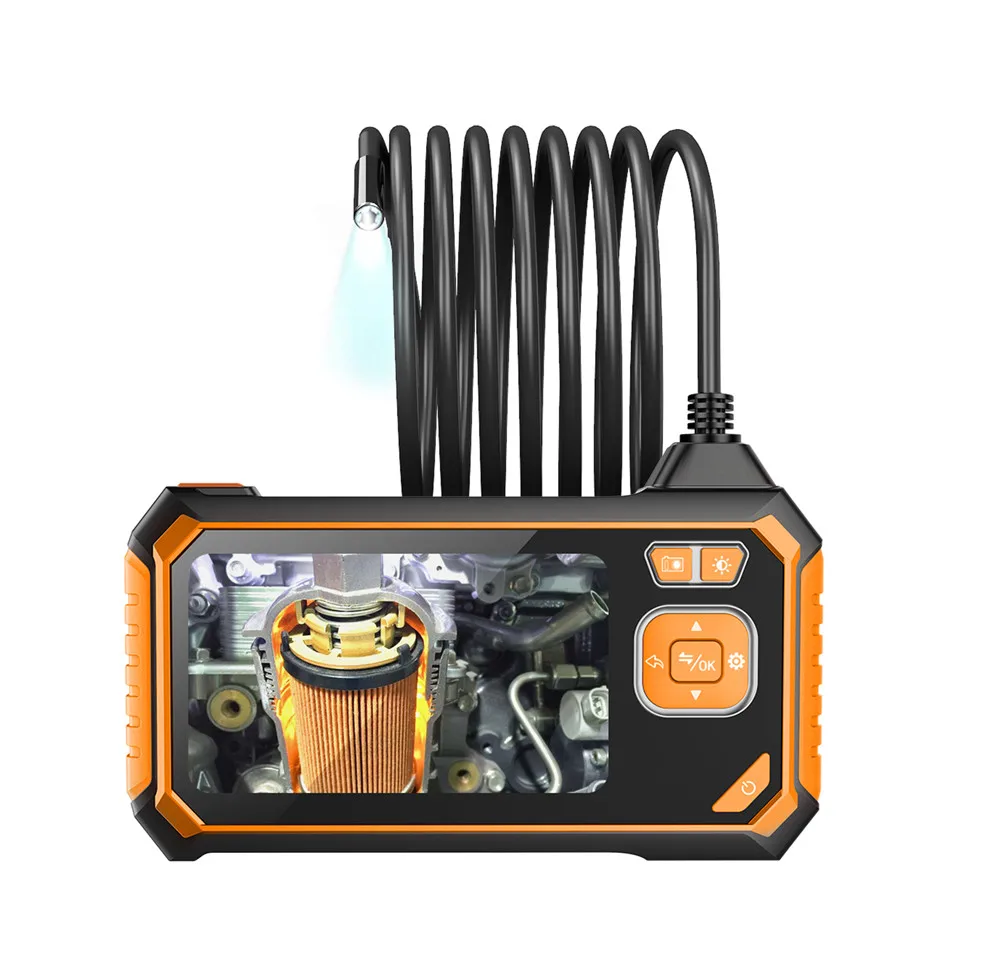 

4.3inch LCD Digital Industrial Endoscope Profession Dual Lens Snake Camera 1080P HD IP67 Waterproof Car Inspection Camera