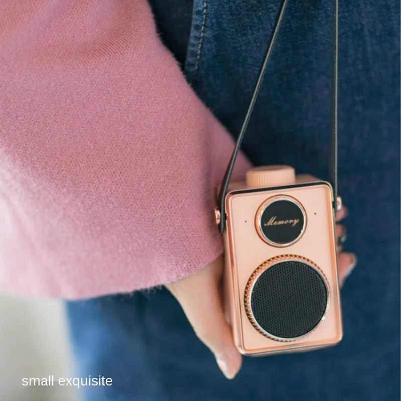 Creative Retro Bluetooth Speaker Portable Mini Lanyard Music Player Stereo with Sound Support Call Function|Портативные колонки| |