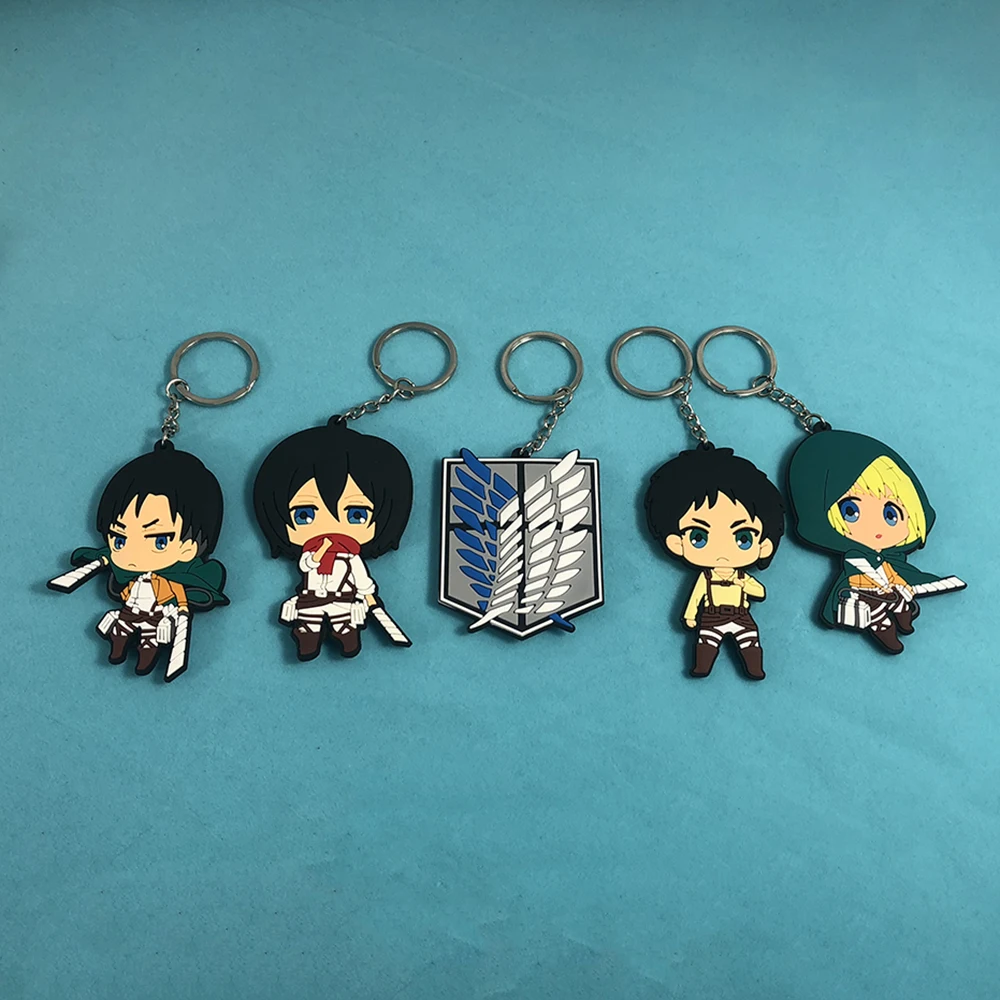 

Attack On Titan Wings Of Freedom Keychain Anime Kawaii Cartoon Key Holder Backpack Pendants For Boys Girls Gifts Specification O