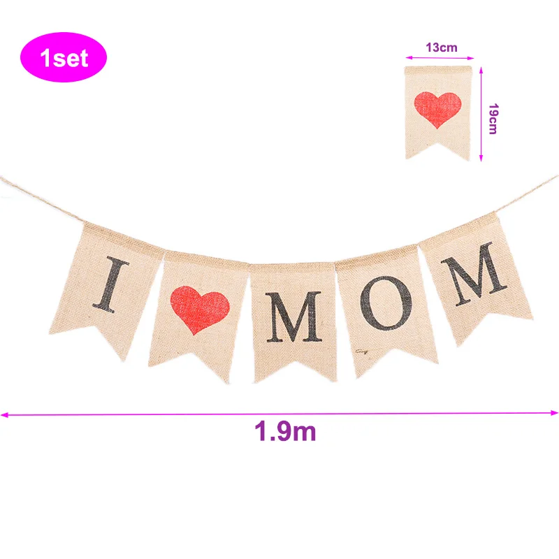 1 шт Золотой Розовый Топпер для торта в форме сердца Счастливый День матери