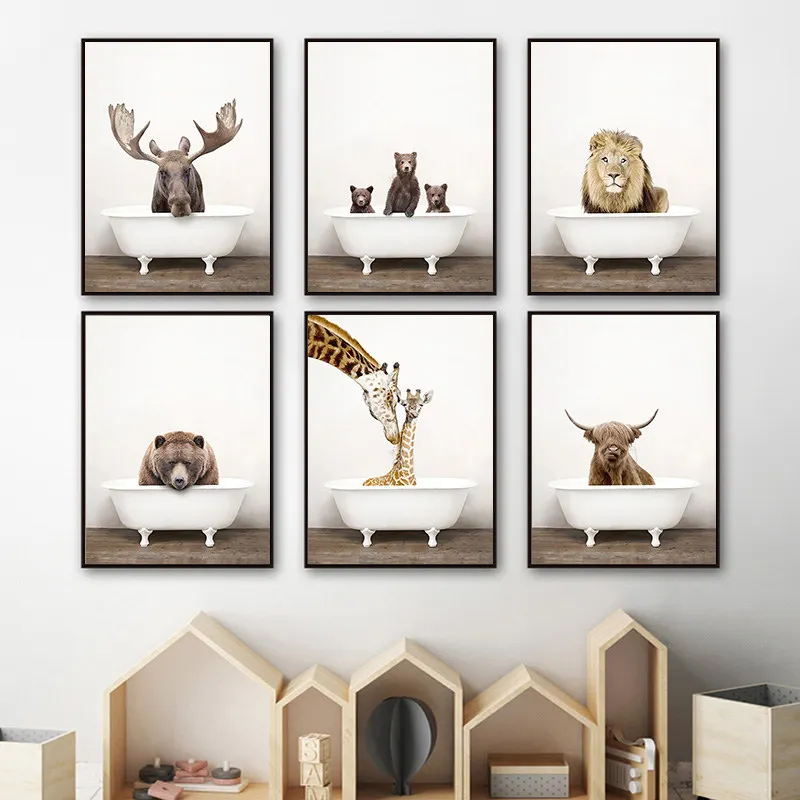 Декор для ванной комнаты и туалета картина на стену Художественная Картина