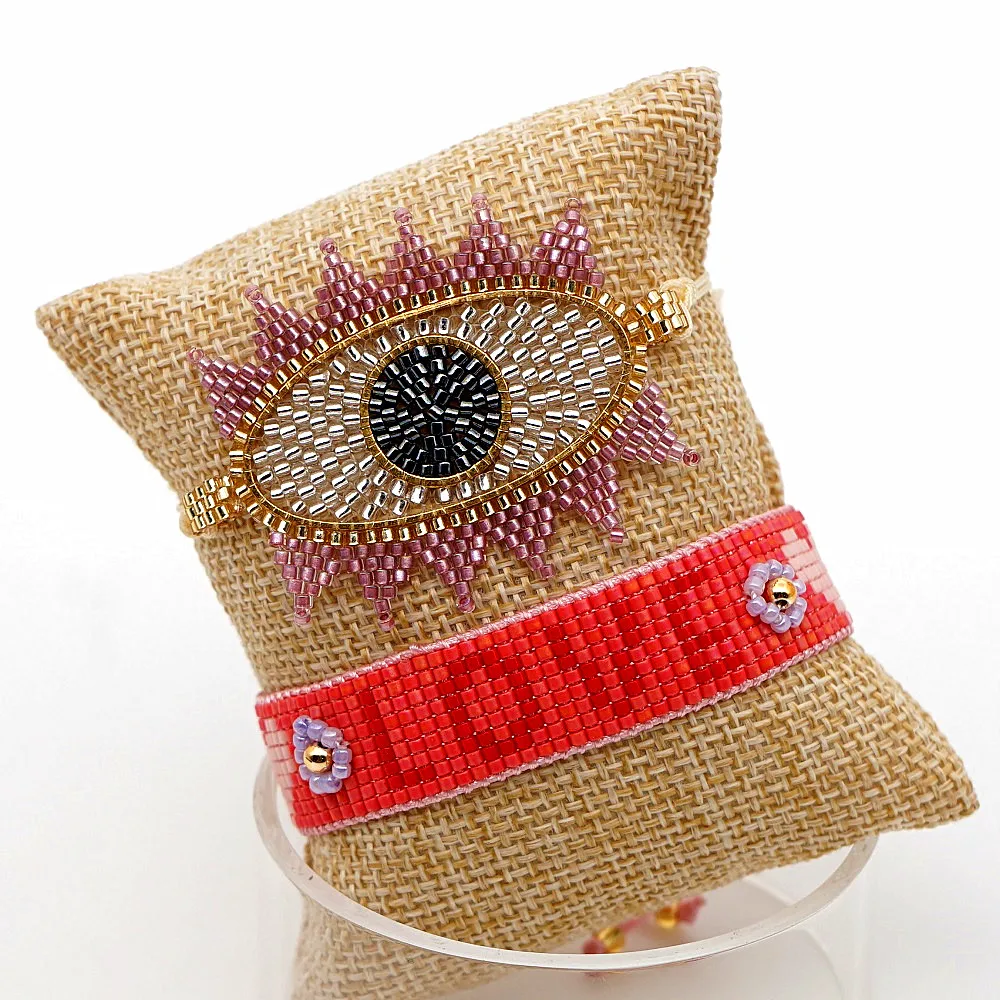 Go2boho Турецкий Дурной глаз браслет для женщин MIYUKI Joyeria Diy сердце браслет любовь письмо ювелирные изделия Pulseras Mujer femme Bileklik