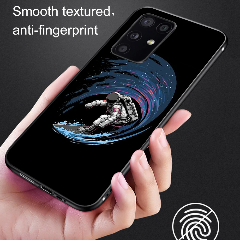 Starry Astronaut For Samsung Galaxy S22 S20 S21 S10 S9 S8 Plus Ultra S10e A51 A50 A71 A70 A20E NOTE 20 10 Lite 9 8 Soft TPU Case