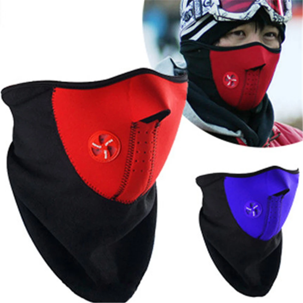 

Motorcycle Half Face Mask Winter Warm Outdoor Sport Ski Mask Ride Bike Cap Mask Neoprene Bicycle Cycling Snowboard Neck Veil Z4