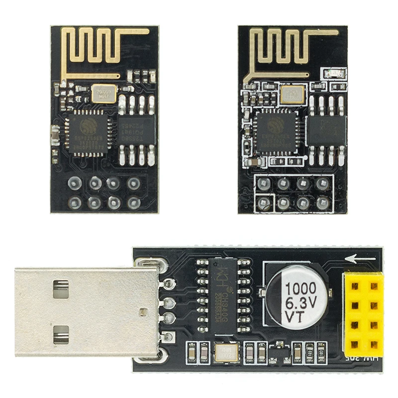 USB к ESP8266 WI FI модуль ESP 01 01S плата адаптера компьютера телефона беспроводной связи