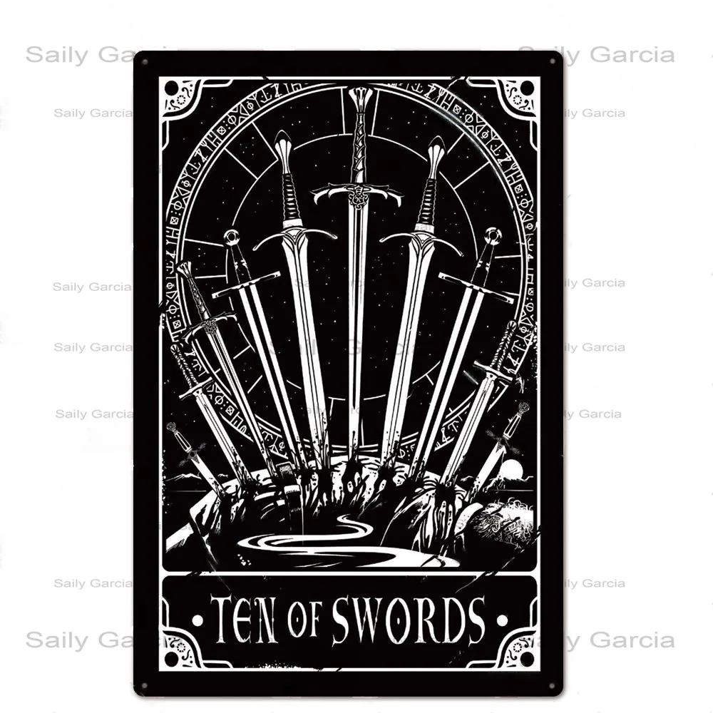 Металлический постер Tarot металлический винтажный сенсорный знак жестяной