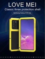 for samsung galaxy s10 lite case love mei powerful shock dirt proof water resistant metal armor cover phone case for s10 lite