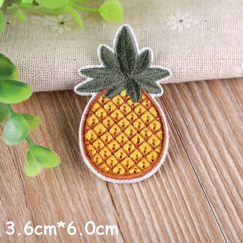 1 шт. ананас вышивка пластырь теплопередача железо на шитье патчи для DIY футболка