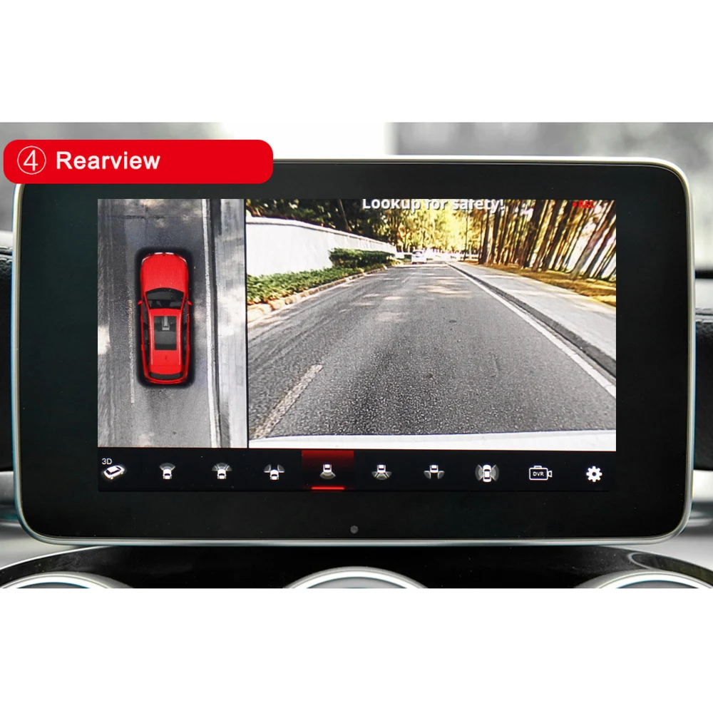Smartour 3D HD 360 автомобильная система наблюдения за окружающим видом птицами 4 камеры