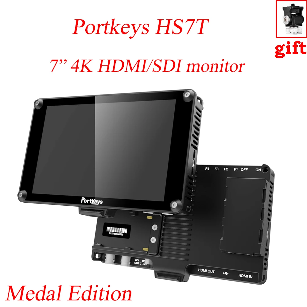 Монитор для камеры Portkeys HS7T II Metal Edition 4K 7 дюймов SDI HDMI 1920 1200nit высокая яркость