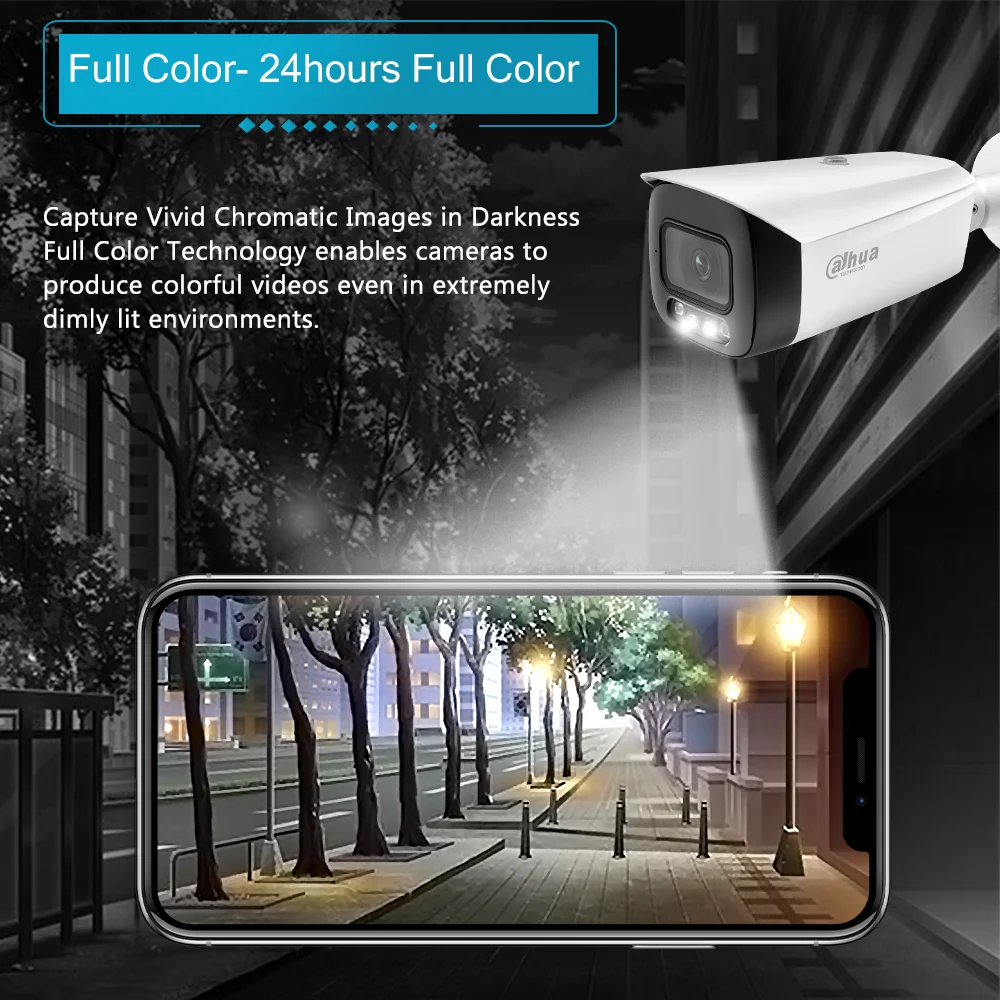 Dahua 8MP IP-камера 4K NVR Security Kit Wizsense IPC-HFW3849T1-AS-PV H265 + CCTV видеорегистратор система