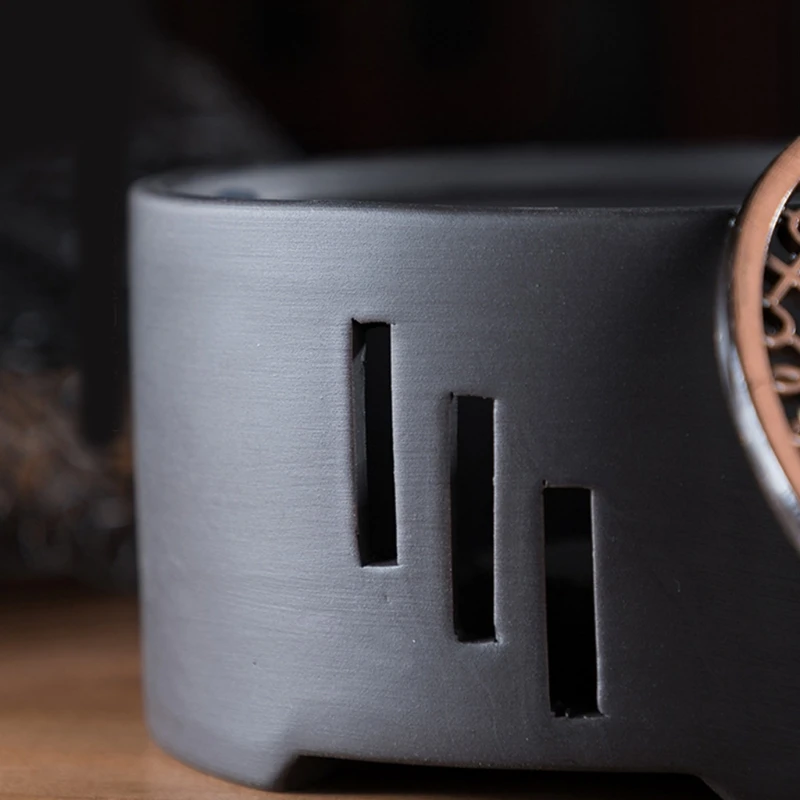 

Household Ceramic Candle Stand Tea Heater Stove Teapot Heating Warmer for Home