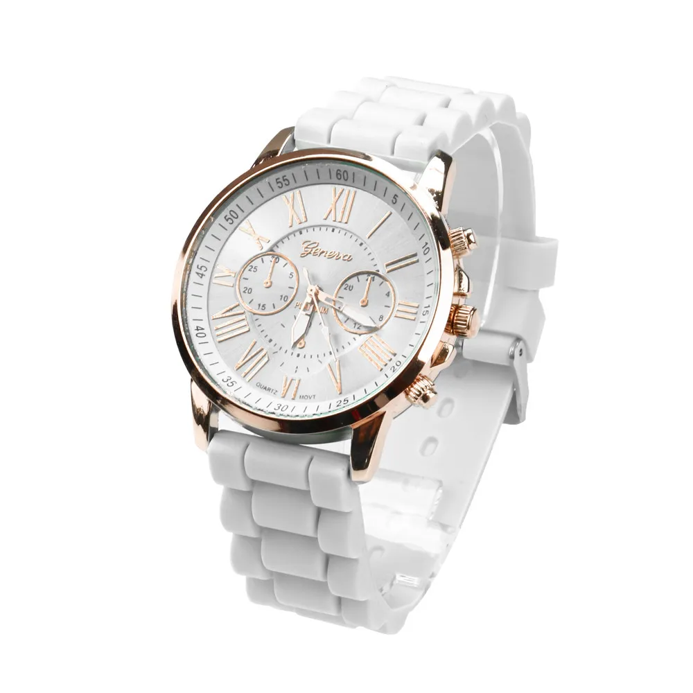 

Unisex Silicone Rubber Jelly Gel Quartz Analog Sport Wrist Watch Luxury Valentine Gift Wristwatches Relogio ladies Saat White