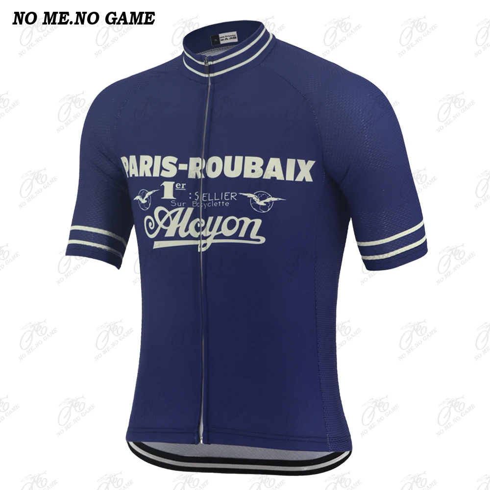Джерси для велоспорта Paris-Roubaix в стиле ретро мужская летняя велосипедная одежда