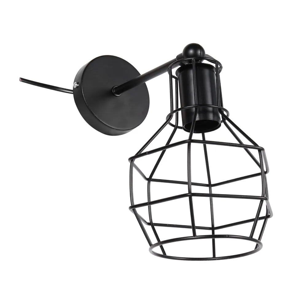 Винтажный промышленный настенный светильник светодиодный абажур в стиле ретро с