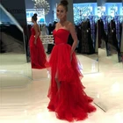 Verngo вечернее платье длинное красное официальное платье из тюли в винтажном стиле; Детское вечернее платье модное платье для выпускного вечера Вечернее платье 2021