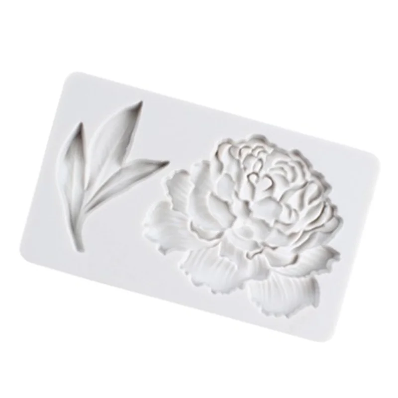 Свадебная выпечка Искусственный Пион цветок форма для штамповки помадка печенье