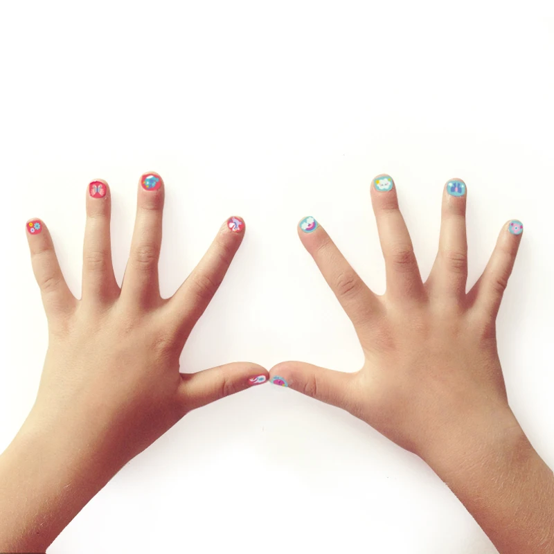 

MIDeer Children's Nail Stickers Safe Non-toxic Cute Girl Girls Nail Art Stickers Baby Waterproofs Stickers