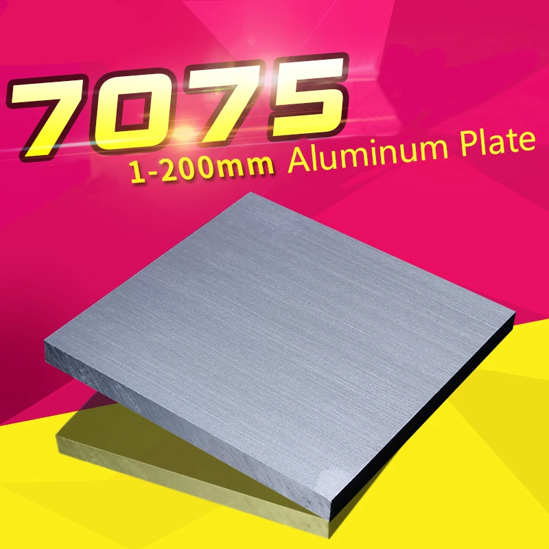 

7075 Aviation Aluminum Alloy Plate Sheet Thicked Super Hard Block Thickness 15/20/25/30mm CNC Lathe Processing 100*100/150*150mm