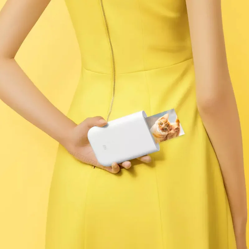 Портативный фотопринтер Xiaomi mijia AR 300 точек/дюйм мини карман для поделок 500 мА · ч