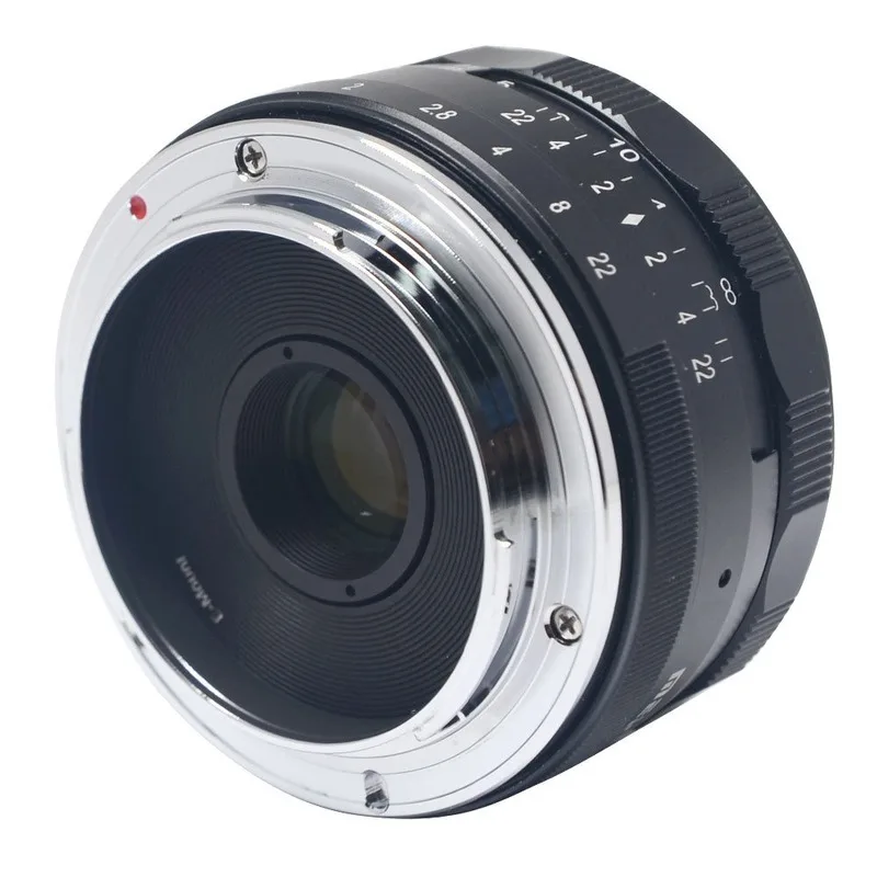 Meike камера 35 мм F1.7 диафрагма ручной фокус объектив для Canon Eosm Nikon1 M43 Gh5 Sony Nex7 A7 A6500