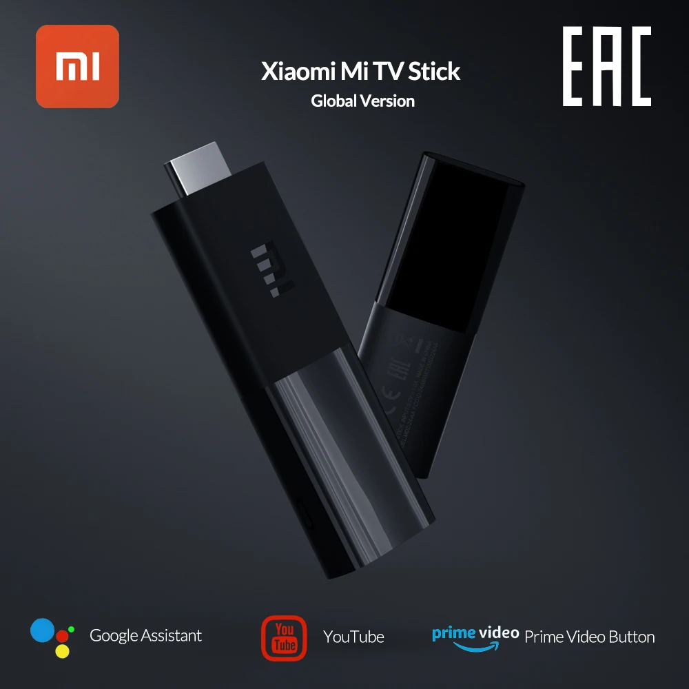 Оригинальный ТВ-стик Xiaomi Mi Android TV 9 0 четырехъядерный 1080P HD аудио декодирование