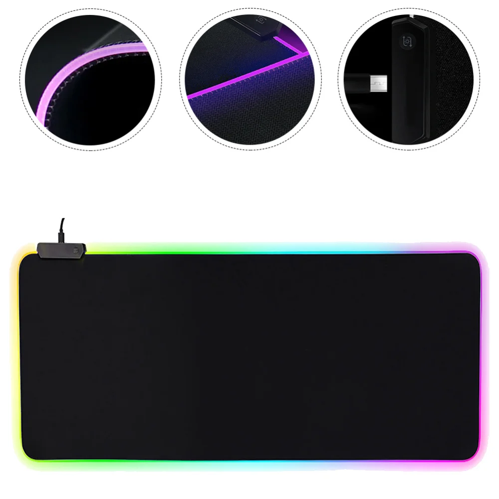 

LED Luminous Mousepad Anti-slip Pad Unique Computer Gaming Mousepad