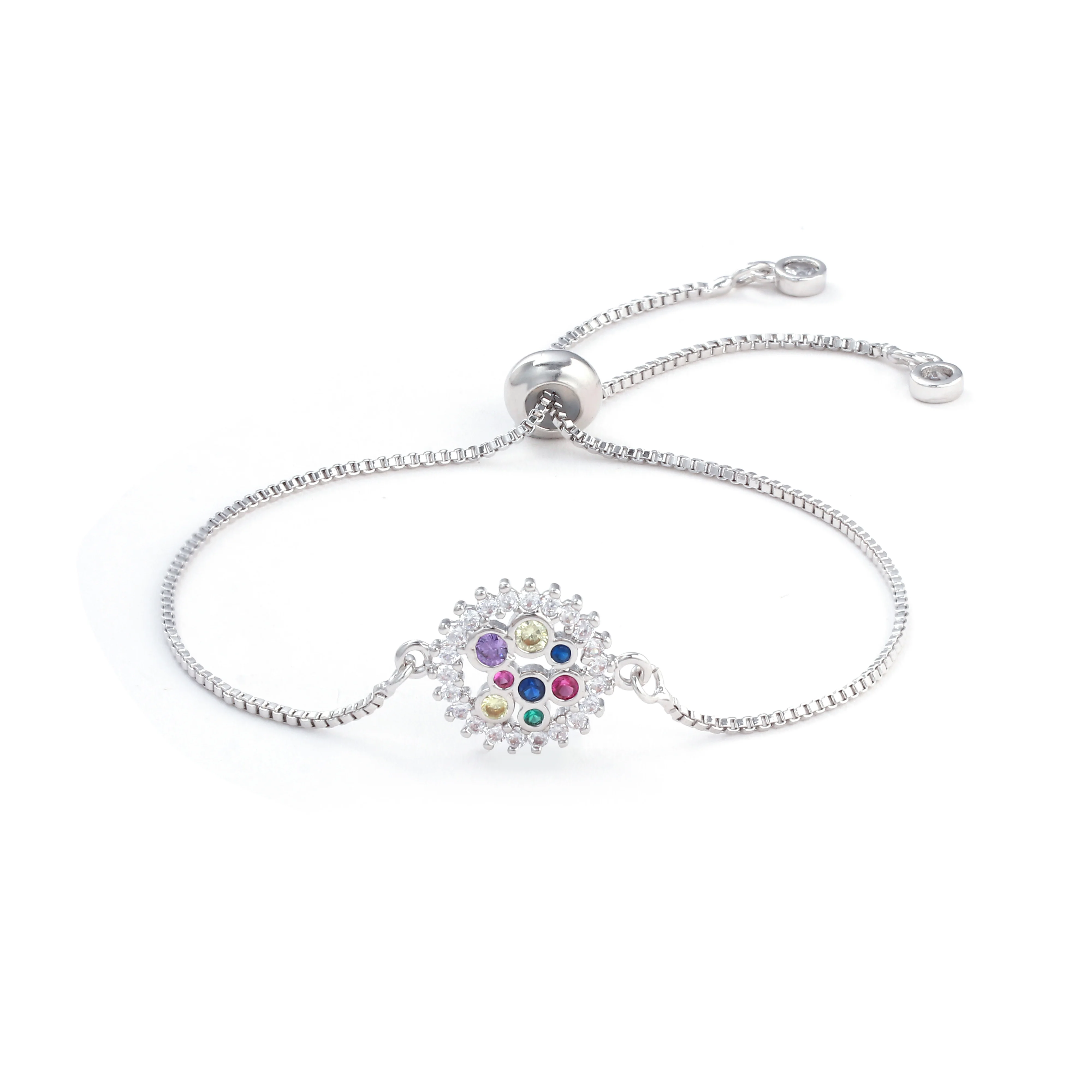 1JYX, новинка, pulseira mujer moda, прозрачный кристалл, золото, браслеты с подвесками, браслеты для женщин, дерево жизни, регулируемый браслет, ювелирное изделие, подарок - Окраска металла: B1288-S
