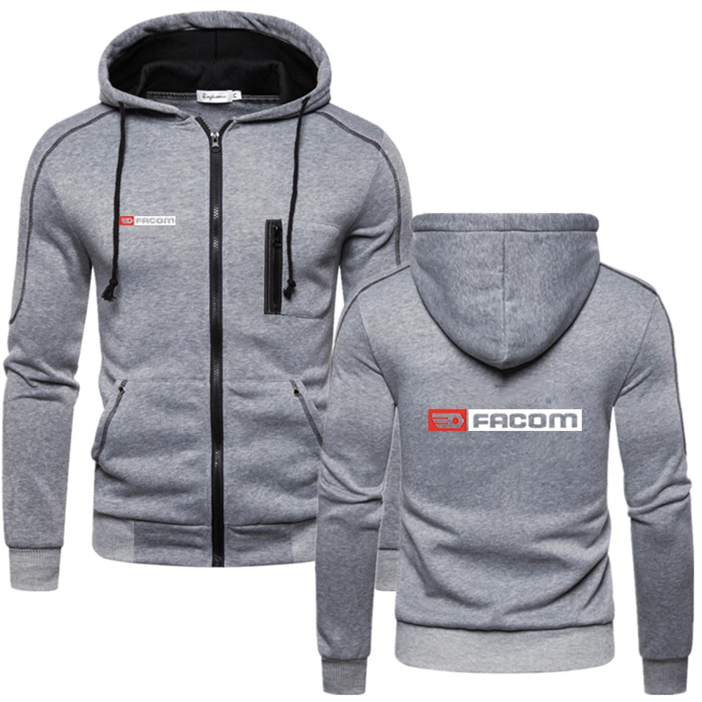 

Men's Facom Professionnels Tools Printed Popular Hoodie Sweatshirt Zipped Jacket Jumper Pullover Casual Fashion Slim Fit Outwear