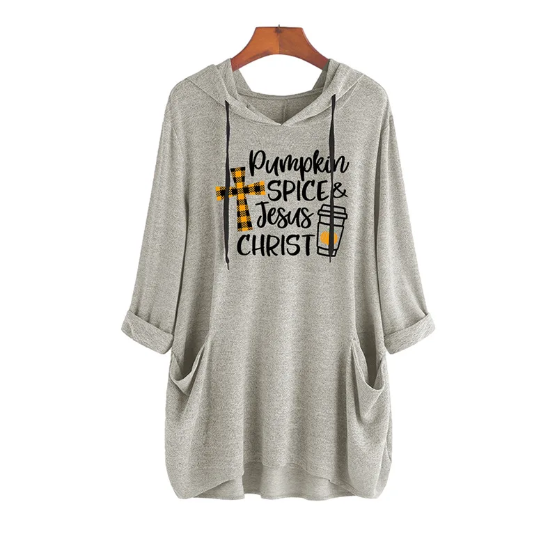 

Женская длинная футболка с буквенным принтом, в европейском и американском стиле, модель 2021 на осень, 2190