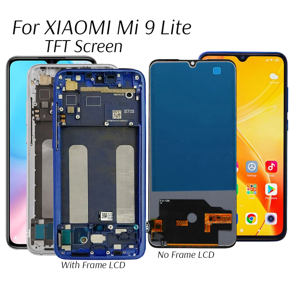 Дисплей TFT для Xiaomi Mi 9 Lite (Mi CC9) экран с несколькими сенсорными экранами телефона ЖК